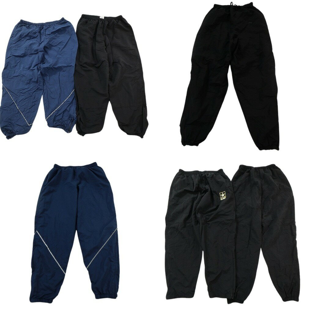 乐天商城 - 古着卸 まとめ売り 米軍実物・民間MIX ミリタリー トレーニングパンツ 6枚セット ( メンズ L/XL ) ARMY ネイビー ブラック 中古古着 NF0895