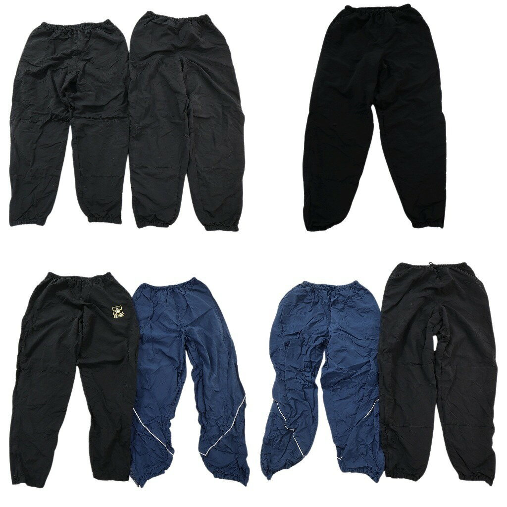 古着卸 まとめ売り 米軍実物・民間MIX ミリタリー トレーニングパンツ 7枚セット ( メンズ L ) ブラック ネイビー ARMY 中古 古着 NF0896