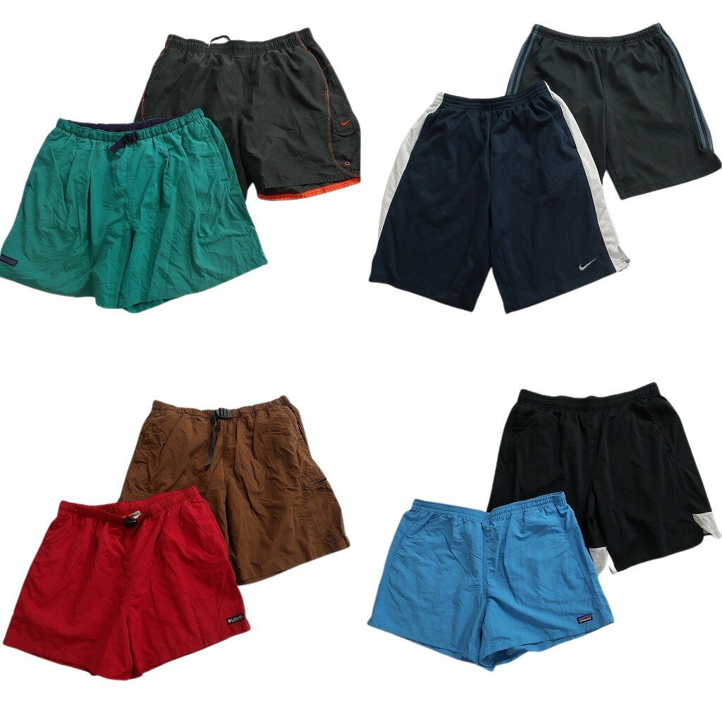 乐天商城 - 古着卸 まとめ売り ブランドMIX ショートパンツ 8枚セット ( メンズ XL ) パタゴニア コロンビア ナイキ チャンピオン 中古 古着 NF0966