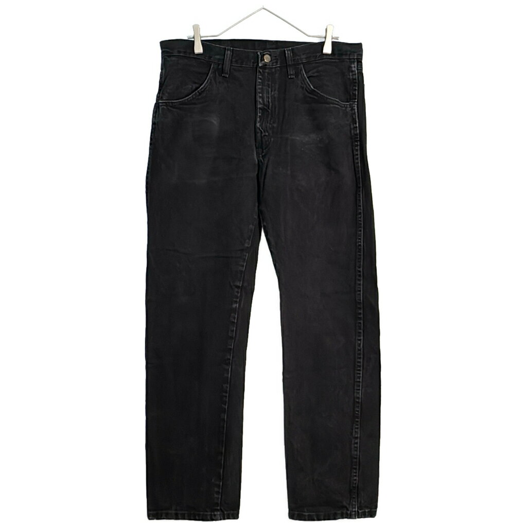 RUSTLER ラスラー デニムパンツ ブラック(メンズ W34 L30)中古 古着 Y4604