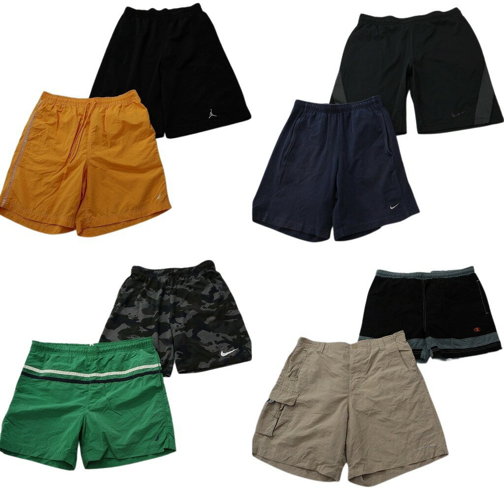 乐天商城 - 古着卸 まとめ売り ブランド ショートパンツ 8枚セット ( メンズ M ) コロンビア チャンピオン ノーティカ ジョーダン 中古 古着 NF1289