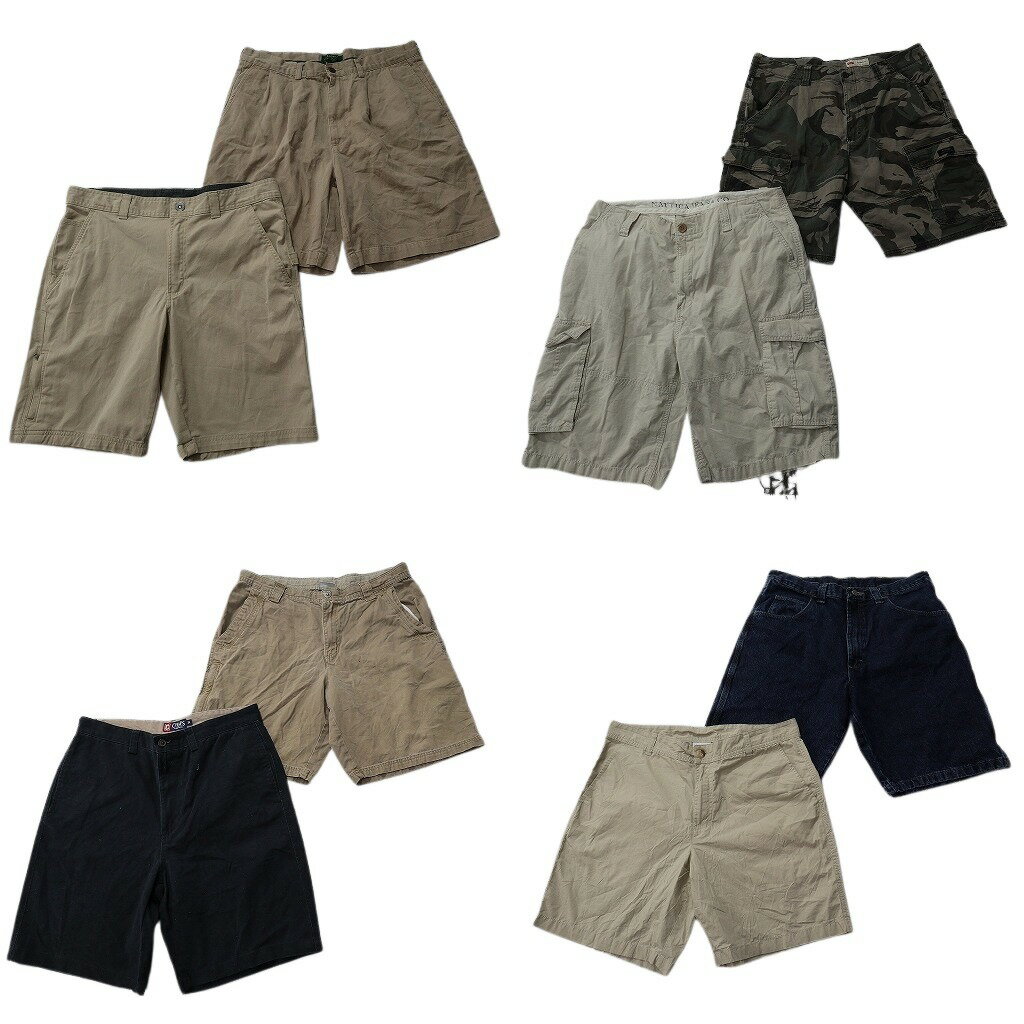 乐天商城 - 古着卸 まとめ売り ブランド ショートパンツ 8枚セット ( メンズ 34 ) コロンビア チャップス ローレン ラングラー 中古 古着 NF1367