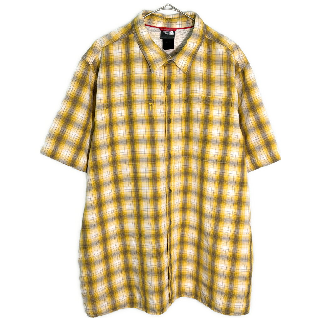 DESCRIPTION ブランドTHE NORTH FACE/ノースフェイス サイズ【サイズ】XL【実寸】 肩幅：約49cm着丈：約76cm身幅：約65cm袖丈：約27cm 主な素材表地 : ポリエステル 色イエロー 仕様 2012年アウトドアチェック 状態 汚れ： 裾に着色汚れありキズ： 左袖先にキズあり破れ： 右袖に破れあり 商品管理番号Y4761 ABOUT ITEM商品撮影時の照明やお使いのモニター・ブラウザ等ご覧いただく環境により実物と商品画像の色が多少異なる場合がございます。全てアメリカからの輸入品ですがブランドやアイテムによりそれぞれサイズ感が異なります。生地の伸縮や厚み等、測定に多少の誤差が生じる場合がございますが、表記サイズと合わせまして実寸値を記載させていただいておりますので必ずご確認ください。新品や未使用品と記載があるもの以外は全て中古品ですので、程度は異なりますが使用感がございます。状態は慎重に確認し商品説明や画像により記載しておりますが、全てを記載することは中古品の特性上困難です。ご不明な点やご質問がございましたらお気軽にお問い合わせください。