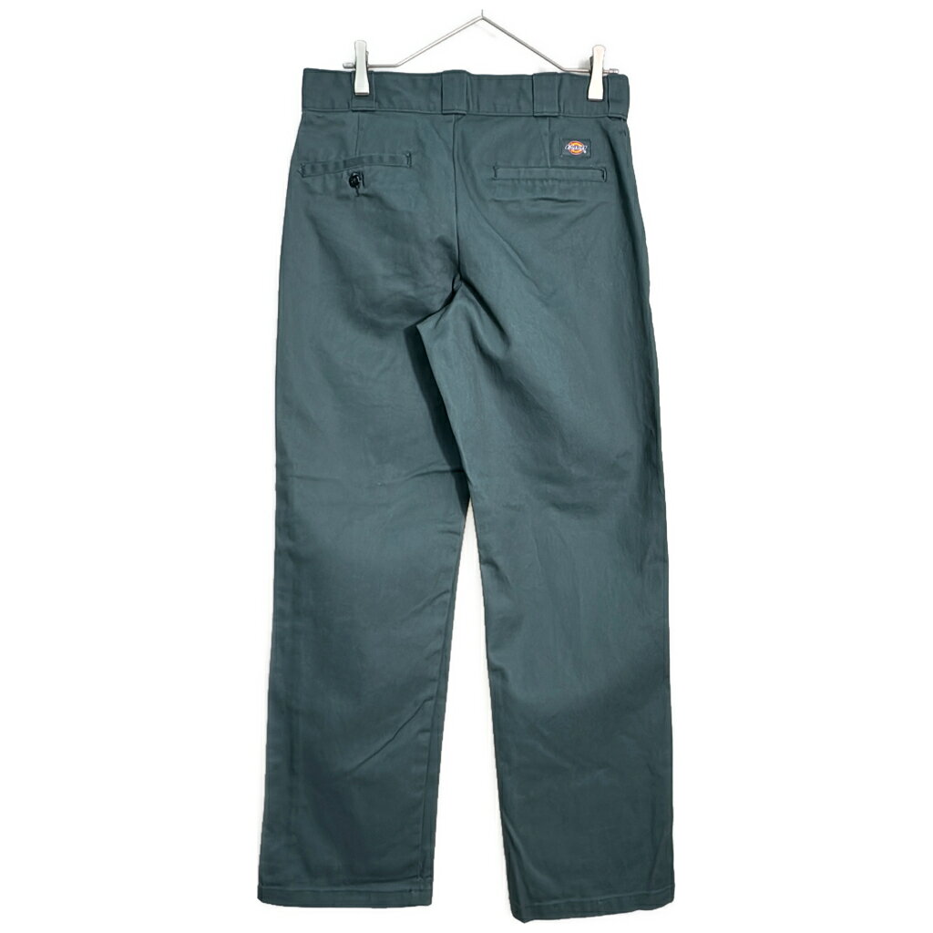 YAMAHISA USEDCLOTHINGSHOPのDickies ディッキーズ 874 ワークパンツ グリーン(メンズ W31 L32)中古 古着 Y6285｜アングル2