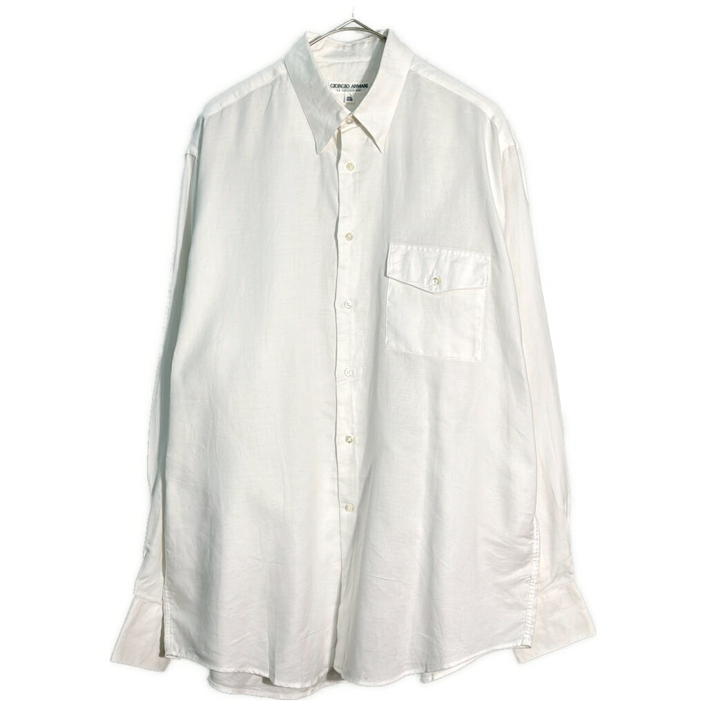 1980s Giorgio Armani コットン シャツ ヴィンテージ 白 Armani