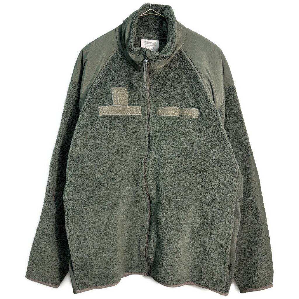 米軍実物 U.S.ARMY ECWCS GEN3 level3 フリースジャケット ミリタリー セージグリーン(メンズ LARGE REGULAR)中古 古着 Y7573
