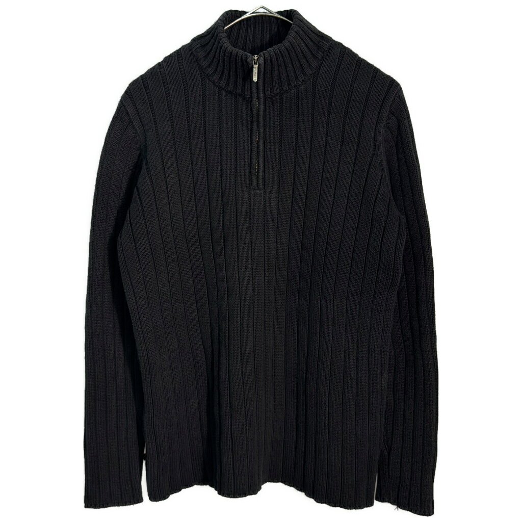 DESCRIPTION ブランドRALPH LAUREN/ラルフローレン サイズ【サイズ】S【実寸】 肩幅：約36cm着丈：約60cm身幅：約51cm袖丈：約58cm 主な素材表地 : コットン 色ブラック 仕様 ハーフジップ、リブニット、コットンニット 状態 特記事項： 首元に色褪せあり 商品管理番号Y7577 ABOUT ITEM商品撮影時の照明やお使いのモニター・ブラウザ等ご覧いただく環境により実物と商品画像の色が多少異なる場合がございます。全てアメリカからの輸入品ですがブランドやアイテムによりそれぞれサイズ感が異なります。生地の伸縮や厚み等、測定に多少の誤差が生じる場合がございますが、表記サイズと合わせまして実寸値を記載させていただいておりますので必ずご確認ください。新品や未使用品と記載があるもの以外は全て中古品ですので、程度は異なりますが使用感がございます。状態は慎重に確認し商品説明や画像により記載しておりますが、全てを記載することは中古品の特性上困難です。ご不明な点やご質問がございましたらお気軽にお問い合わせください。