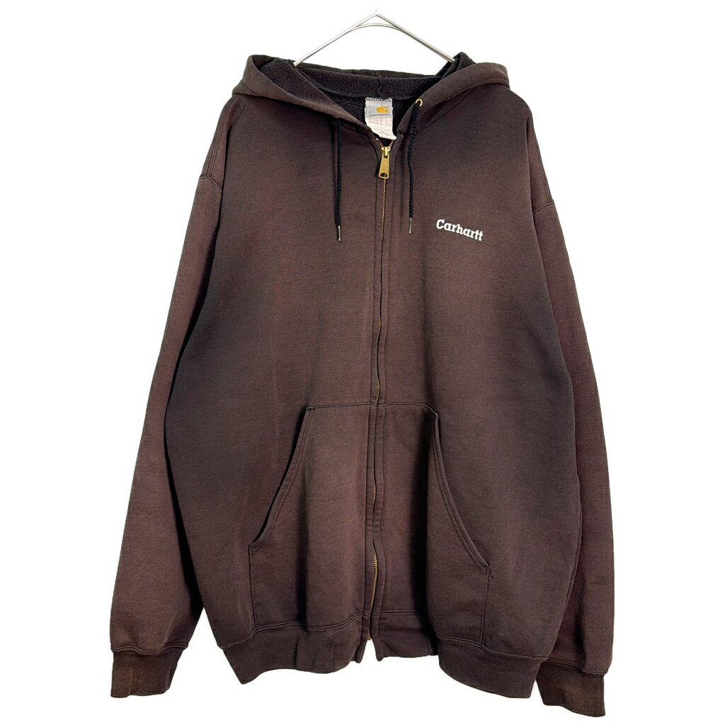 カーハートスウェットパーカー Carhartt パーカー 茶色パーカー