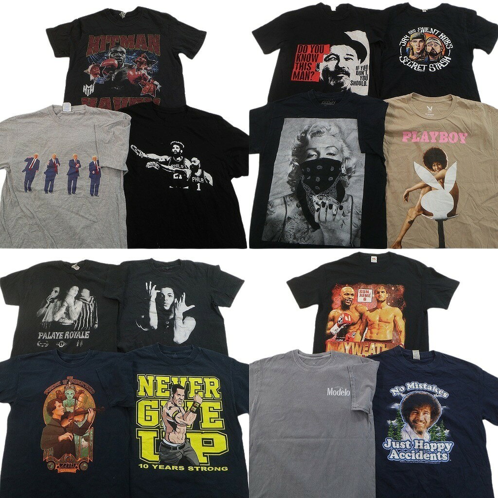 古着卸 まとめ売り プリント Tシャツ 15枚セット ( メンズ L ) アニマル マリリンモンロー 人物 大判プリント 星条旗 中古 古着 NF9351 楽天市場】マリリン モンロー（メンズファッション）の通販
