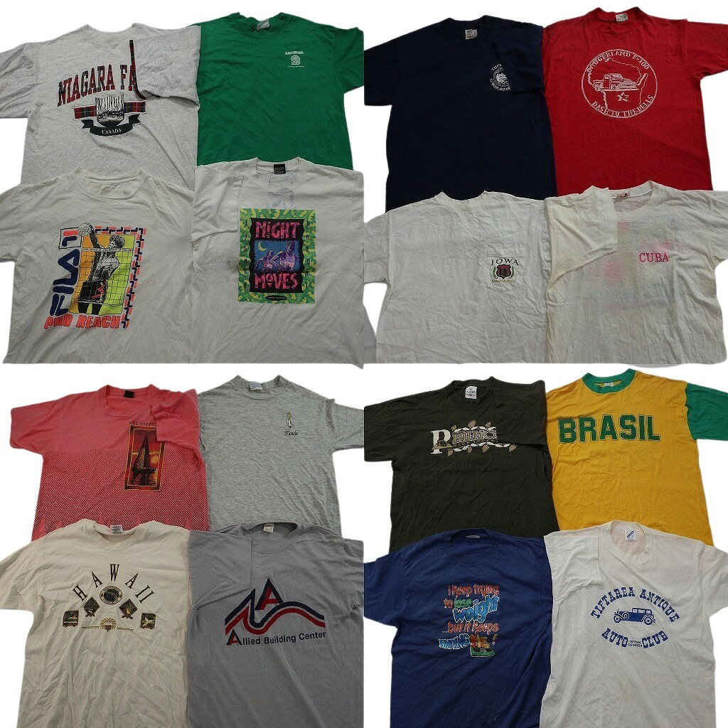 古着Tシャツ 28枚まとめ売り サイズ・カラーMIX 古着卸売り 黒多め