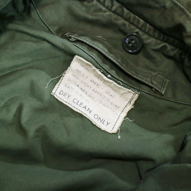 60s 米軍 実物 U.S.ARMY USAF キャトル ジャケット ミリタリー(MED-SHORT) k4619 2