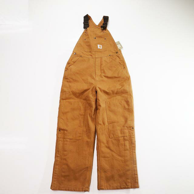 【Deadstock】 レディース Carhartt カーハート ダック地 オーバーオール ダブルニー ワーク(12) k4628