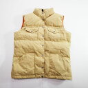 70s レディース THE NORTH FACE ダウン ベスト アウトドア ノースフェイス 茶タグ(W-L) k7352