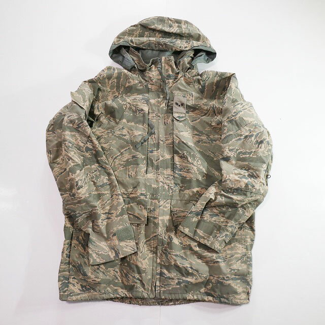 【中古】 00s U.S.ARMY USAF ABUカモ APEC GORE-TEX パーカー ミリタリー ゴアテックス (MEDIUM-REGULAR) k7358