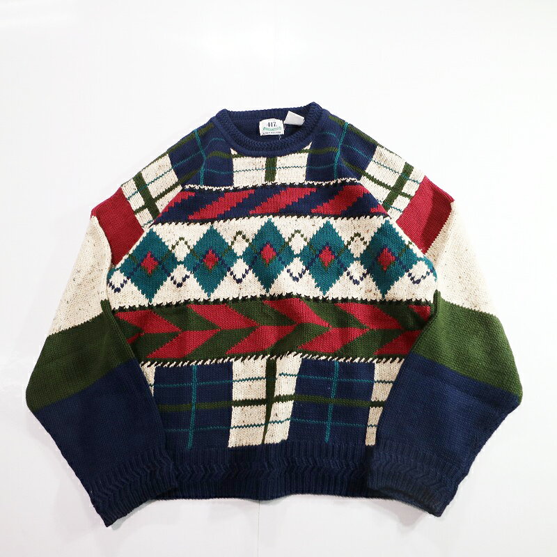 90s 417 AUTHENTIC SWEATERS by VAN HEUSEN Rbg jbg Z[^[(X-LARGE) k5855