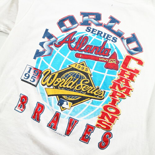 【楽天市場】【中古】 90s USA製 ONEITA オニータ MLB アトランタ ブレーブス ワールドシリーズ チャンピオン Tシャツ