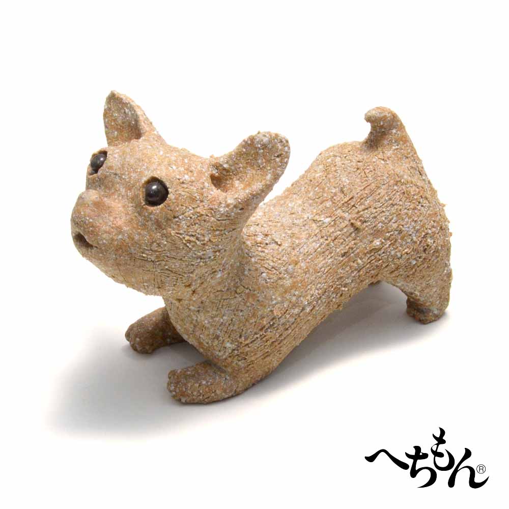 【送料無料】【信楽焼】へちもん　荒土チワワ （大）