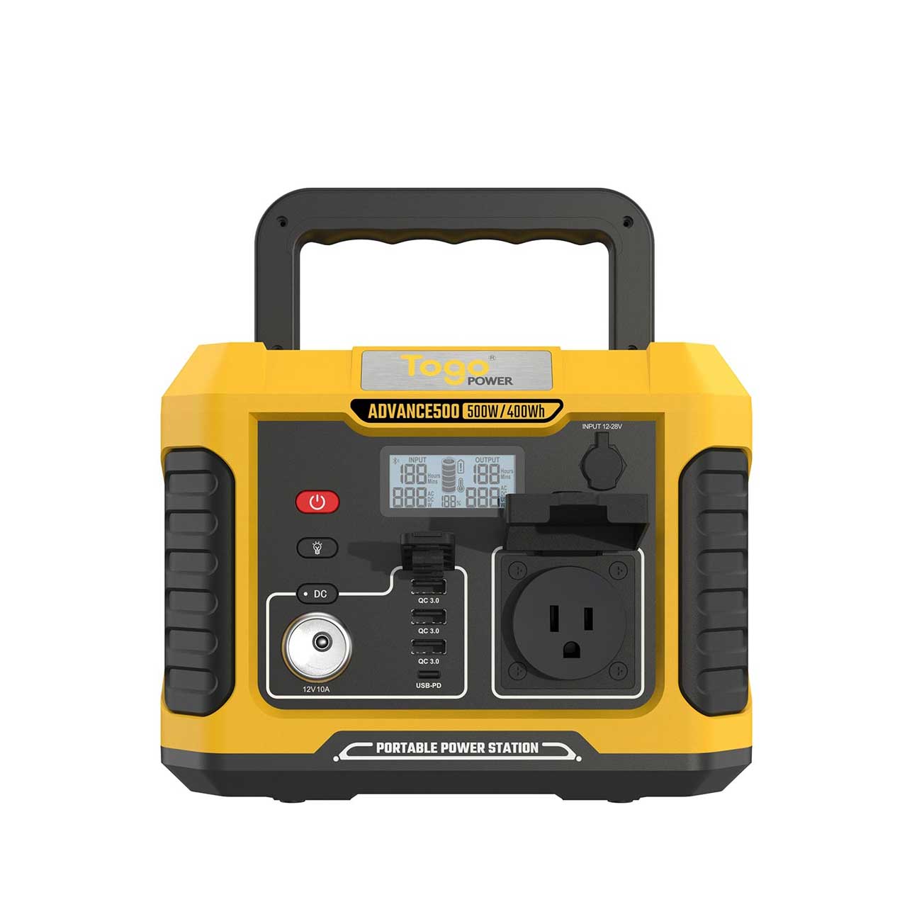 Togo Power ADVANCE AD500Y 500W 瞬間1000W ポータブル電源 電源 ソーラーパネル 防災推奨 防災 アウトドア キャンプ 災害 停電 スマートフォン 大容量 AC DC USB-A USB-C PD 60W LED パススルー 軽量 コンパクト デバイス対応 長寿命 長期保証 コンピューケースジャパン hecmarket-10000021 HEC MARKET 楽天市場店 サンプル画像2