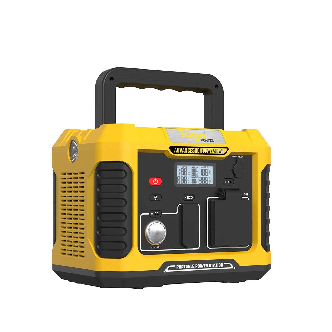 Togo Power ADVANCE AD500Y 500W 瞬間1000W ポータブル電源 電源 ソーラーパネル 防災推奨 防災 アウトドア キャンプ 災害 停電 スマートフォン 大容量 AC DC USB-A USB-C PD 60W LED パススルー 軽量 コンパクト デバイス対応 長寿命 長期保証 コンピューケースジャパン hecmarket-10000021 HEC MARKET 楽天市場店 サンプル画像3