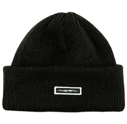 Electric Thick Cuff Ribbed Beanie Black ビーニー 送料無料