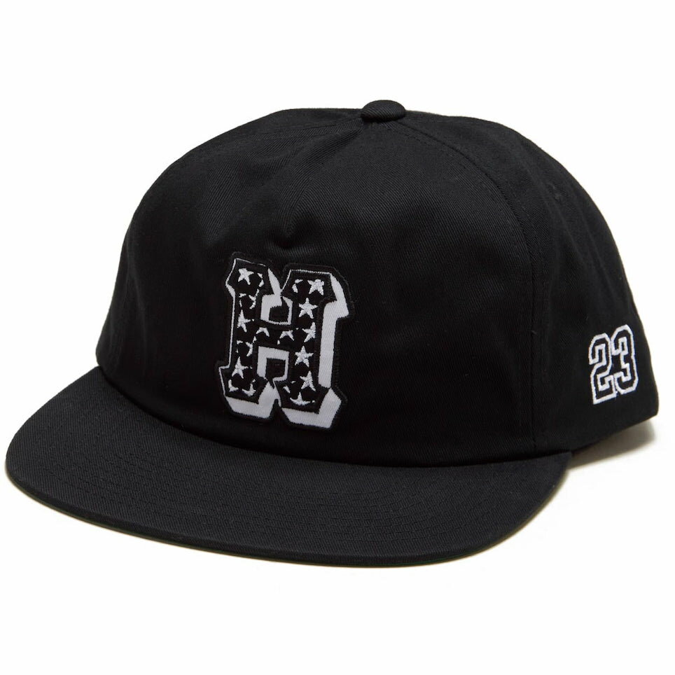 HUF H-Star Snapback Hat Cap Black Lbv 