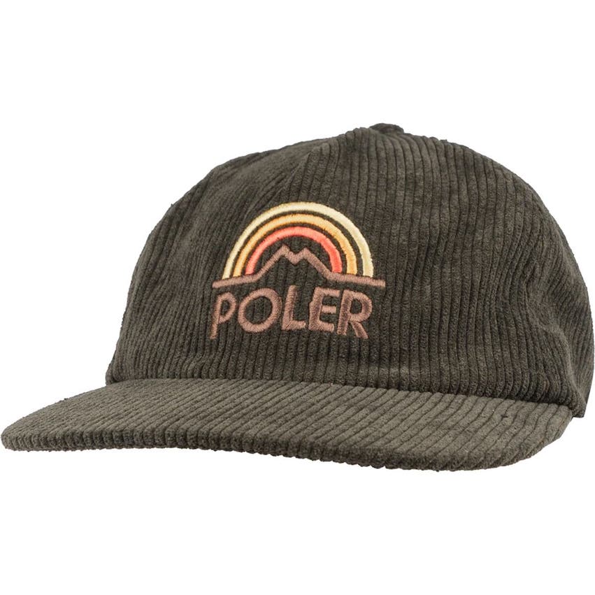 Poler MTN Rainbow Snapback Hat Cap Olive Lbv 