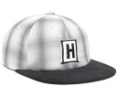 HUF Plaid 6 Panel Hat Cap Grey Lbv 