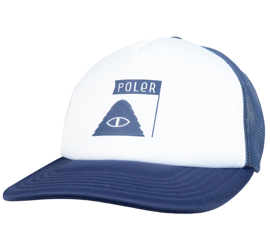 Poler Summit Trucker Hat Cap Navy Lbv 