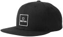 Brixton Alpha Square MP Snapback Hat Cap Black/Black キャップ 送料無料(4)