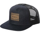 RVCA Badge Trucker Hat Cap Indigo Lbv 