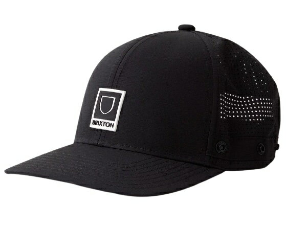 Brixton Beta Crossover Mesh Snapback Hat Cap Black Lbv 