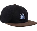 ハフ キャップ メンズ HUF Crown 6 Panel Hat Cap Black キャップ 送料無料