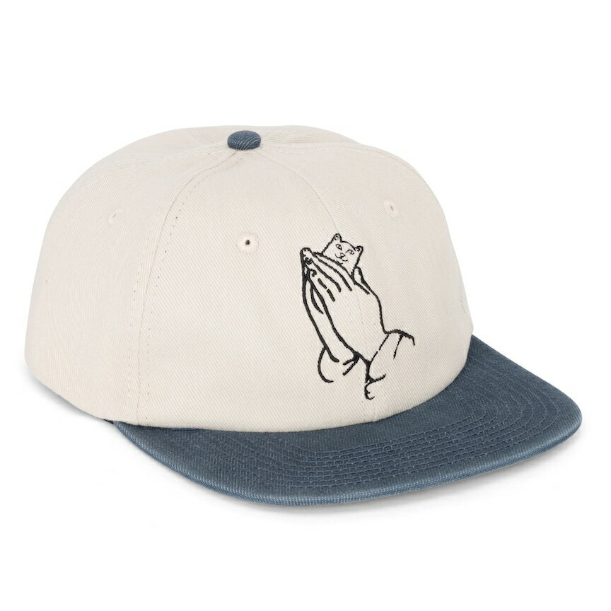 Ripndip Los Feliz 6 Panel Hat Cap Charcoal/Cream Lbv 