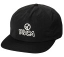 RVCA Heat Snapback Hat Cap Black Lbv 