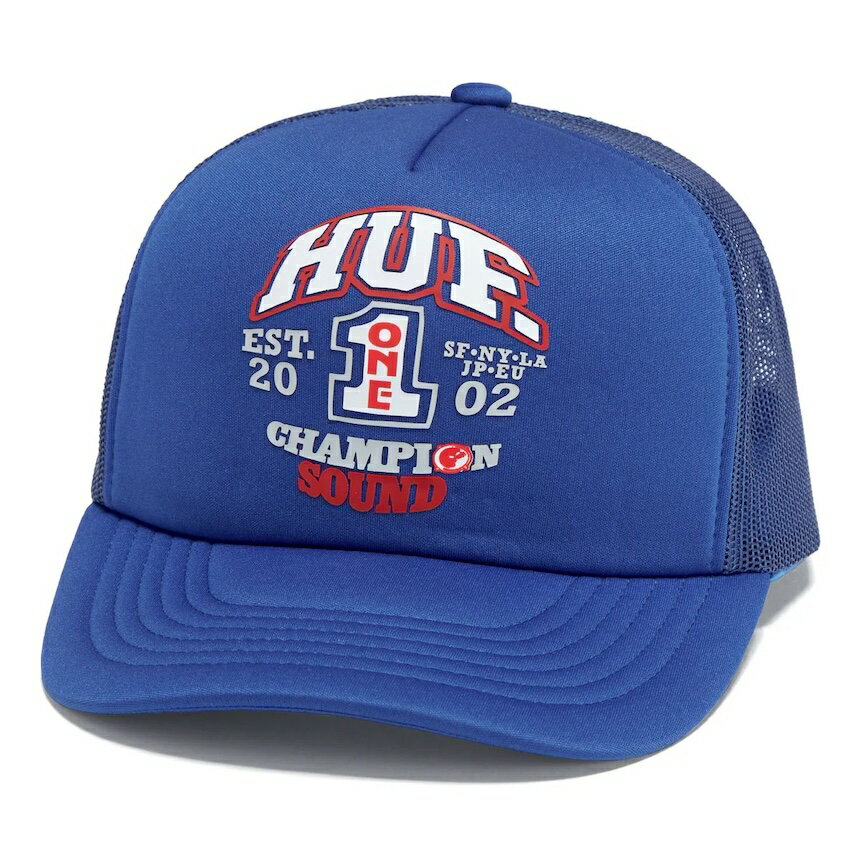 HUF Champion Sound Trucker Hat Cap Cobalt Blue キャップ 送料無料