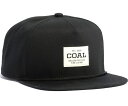 Coal Uniform Snapback Hat Cap Black Lbv 