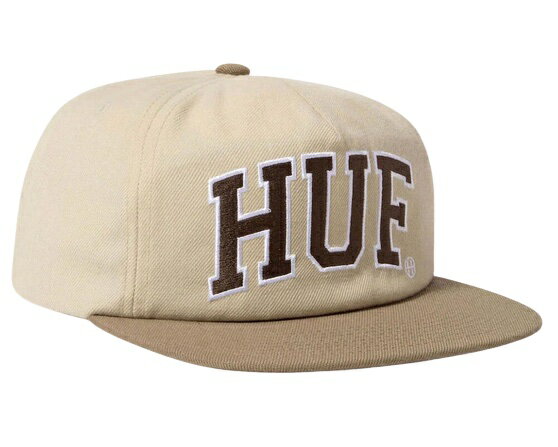 HUF Arch Logo Snapback Hat Cap Cream Lbv 