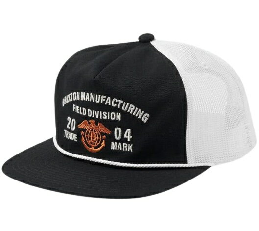 Brixton Division MP Trucker Hat Cap Black/White Lbv 