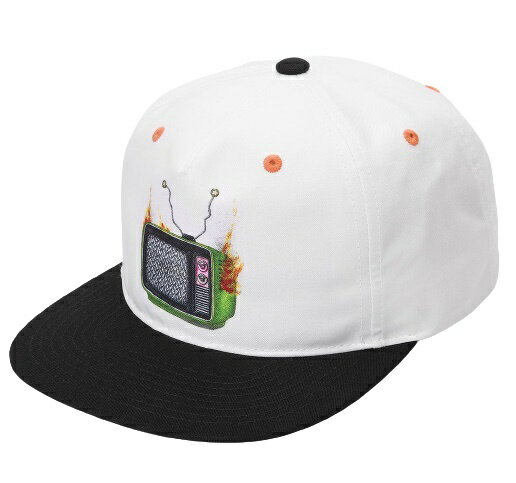 ボルコム キャップ メンズ Volcom Featured Artist Justin Hager Snapback Hat Cap White キャップ 送料無料