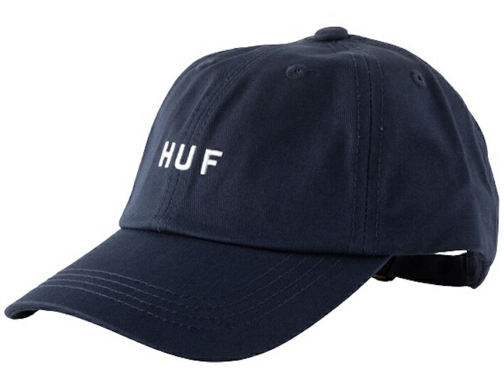 HUF Essentials OG Logo 6 Panel Hat Cap Navy Lbv 