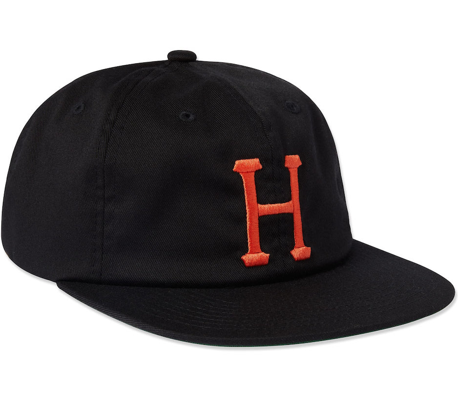 HUF Sf Classic H 6 Panel Hat Cap Black Lbv 