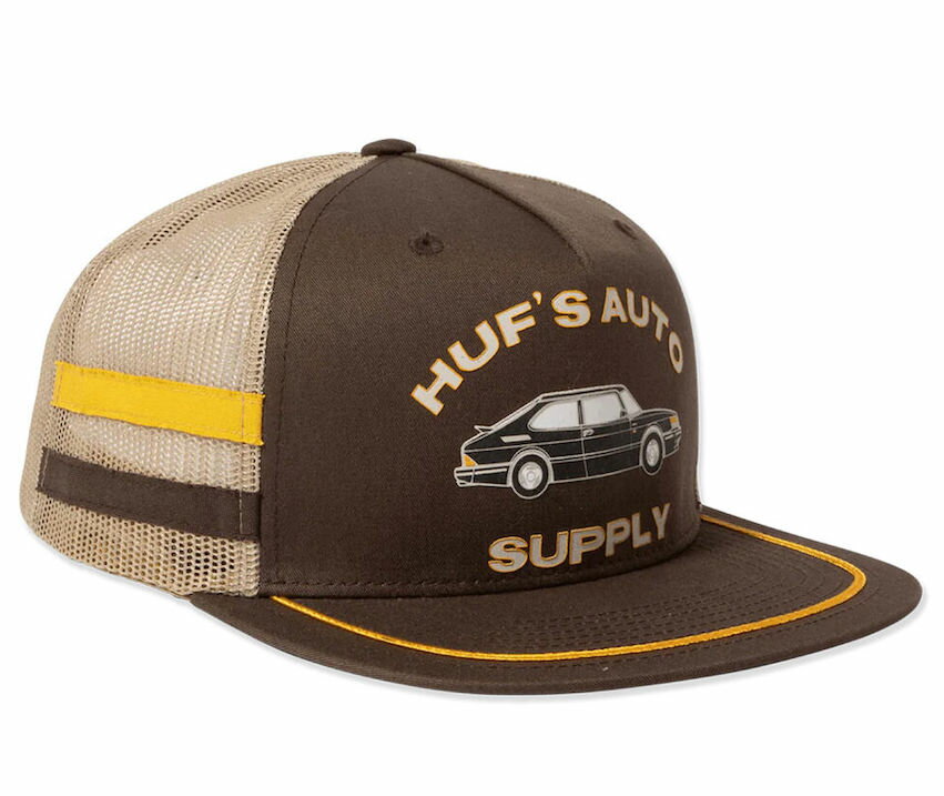 HUF Auto Supply Trucker Hat Cap Brown Lbv 