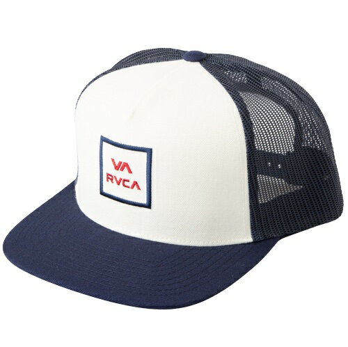 RVCA VA All The Way Trucker Hat Cap Navy/Red Lbv 