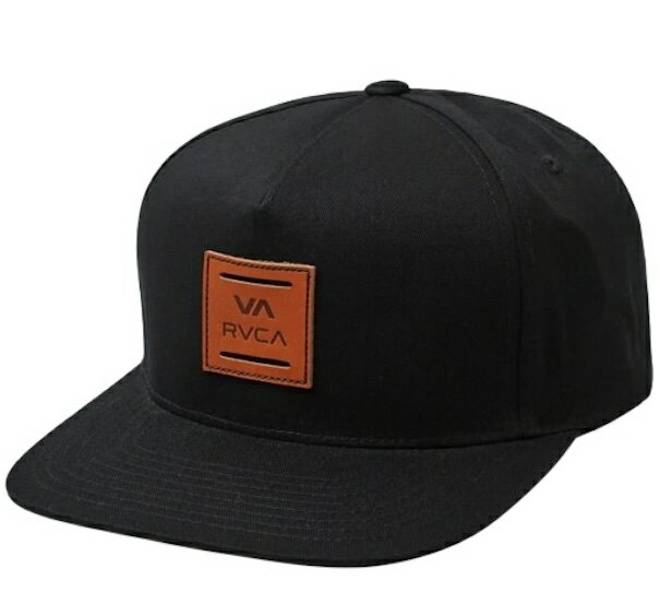 RVCA VA All The Way Snapback Hat Cap Black Lbv 