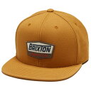 Brixton Regal Mp Snapback Hat Cap Golden Brown Lbv 