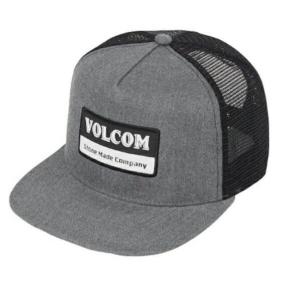 Volcom Zeeland Trucker Hat Cap Charcoal Heather Lbv 