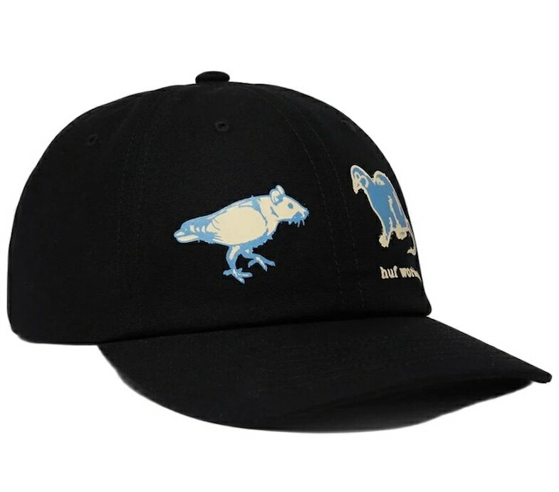 HUF Rigeon Snapback Hat Cap Black キャップ 送料無料