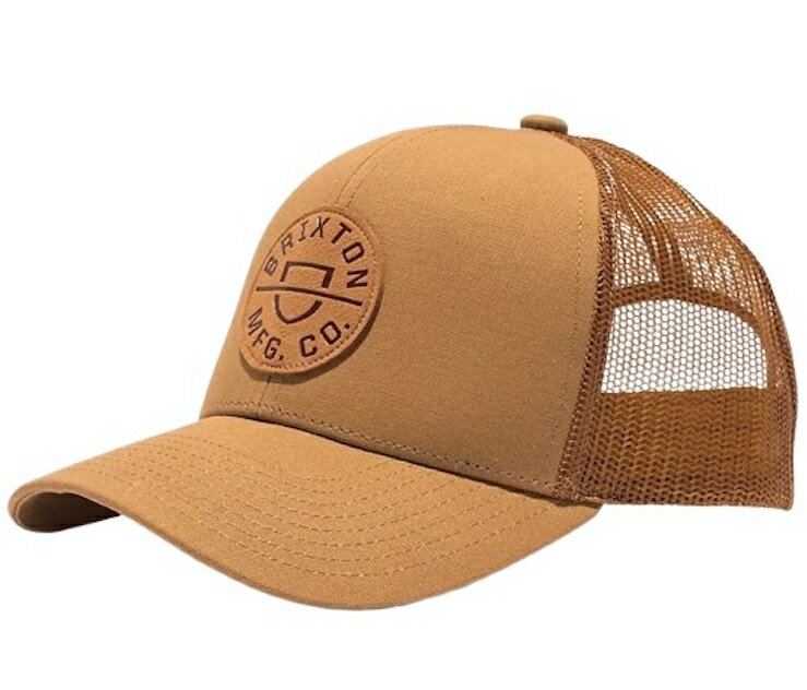 运动帽 - Brixton Crest MP Trucker Hat Cap Golden Brown/Golden Brown キャップ 送料無料