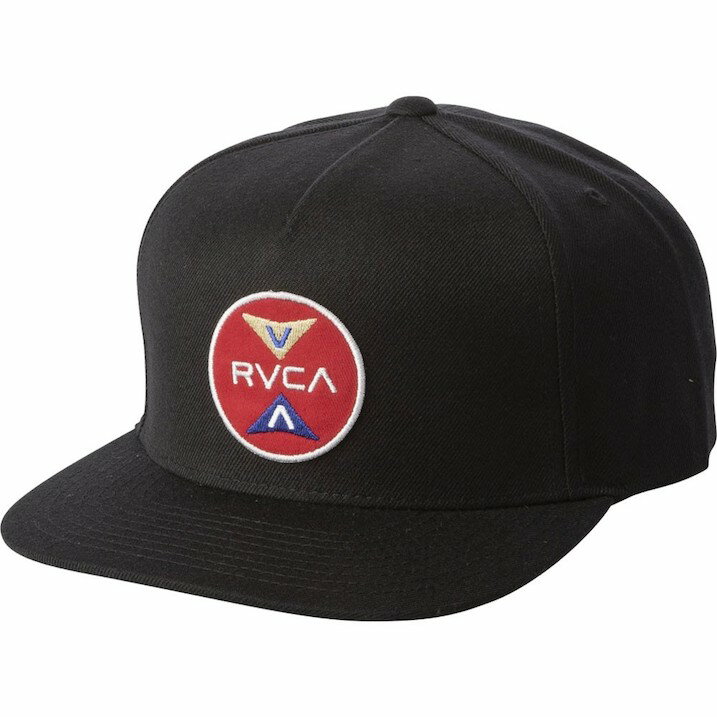 RVCA Points Snapback Hat Cap Black Lbv 