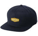 RVCA Stanley Snapback Hat Cap Navy Lbv 